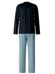 CALIDA Pyjama Special Herren Dunkelblau/Blau/Hellblau