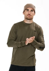 SOS Langarmshirt Rldal Dunkelgrün/Khaki