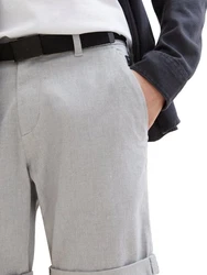 TOM TAILOR Denim Chinoshorts Grau/Beige/Hellgrau