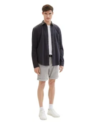 TOM TAILOR Denim Chinoshorts Grau/Beige/Hellgrau