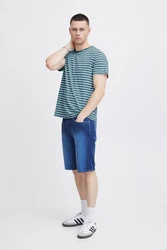 Blend T-Shirt BLEND BHTee Türkis/Blau/Hellblau/Grün