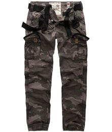 Cargohose PREMIUM SLIMMY Cargohose Vintage Trousers Baumwolle incl. hochwertigem Grtel