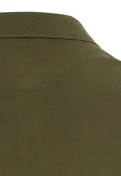 camel active Herren Piqué Poloshirt Dunkelgrün/Khaki