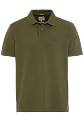 camel active Herren Piqué Poloshirt Dunkelgrün/Khaki