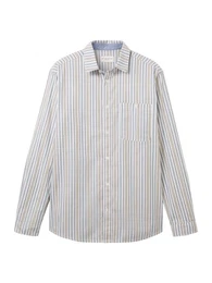 Kurzarmshirt Gestreiftes Hemd - Gerade