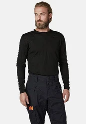 Helly Hansen T-Shirt Lifa Crew Schwarz/Dunkelblau