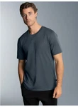 Trigema T-Shirt Dunkelblau/Grau/Dunkelgrau Trigema T-Shirt Dunkelblau/Grau/Dunkelgrau