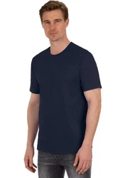 Trigema T-Shirt Dunkelblau/Blau