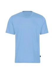 Trigema T-Shirt Hellblau/Blau