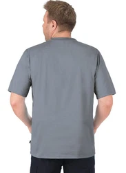 Trigema T-Shirt TRIGEMA V-Shirt DELUXE Hellgrau/Grau/Dunkelgrau