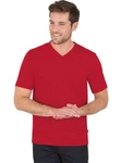 Trigema T-Shirt TRIGEMA V-Shirt DELUXE Rot/Dunkelrot