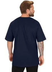 Trigema T-Shirt TRIGEMA V-Shirt DELUXE Dunkelblau