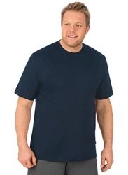 Trigema T-Shirt TRIGEMA T-Shirt DELUXE Dunkelblau
