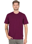 Trigema T-Shirt TRIGEMA T-Shirt DELUXE Dunkelrot/Lila/Rosa