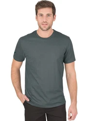 Trigema T-Shirt Dunkelgrau/Grau/Hellgrau/Dunkelgrün