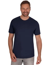 Trigema T-Shirt Dunkelblau/Blau
