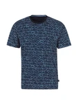 Trigema T-Shirt mit freundlichem Smiley-Muster blau/navy
