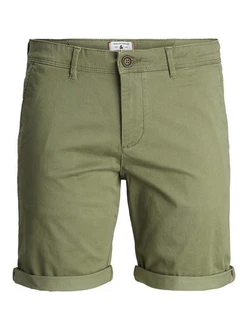Jack & Jones Stoffhose JPSTBOWIE JJSHORTS SOLID SN Dunkelgrün/Grün/Khaki Jack & Jones Stoffhose JPSTBOWIE JJSHORTS SOLID SN Dunkelgrün/Grün/Khaki