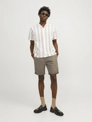 Jack & Jones Stoffhose JPSTBOWIE JJSHORTS SOLID SN Khaki/Beige