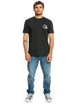 Quiksilver T-Shirt Original Schwarz/Grau/Blau