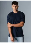Trigema T-Shirt Heavy Oversized  Dunkelblau/Blau/Hellblau
