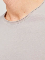 Jack & Jones T-Shirt JJESUMMER LINEN TEE SS O-NECK Khaki/Braun/Grau/Beige/Weiß