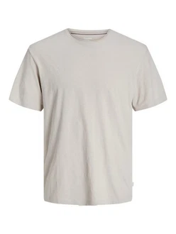 Jack & Jones T-Shirt JJESUMMER LINEN TEE SS O-NECK
