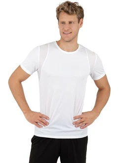 Trigema T-Shirt TRIGEMA COOLMAX Sport T-Shirt weiß