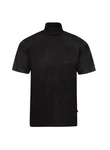 Trigema T-Shirt mit Stehkragen Schwarz