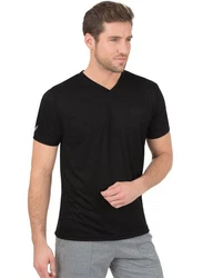 Trigema V-Shirt TRIGEMA V-Shirt COOLMAX schwarz