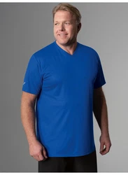 Trigema V-Shirt TRIGEMA V-Shirt COOLMAX blau (royal)