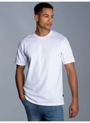 Trigema T-Shirt in Piqué-Qualität Weiß/Creme/Schwarz