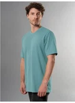 Trigema T-Shirt in Piqué-Qualität Hellblau/Grün/Türkis