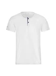 Trigema T-Shirt Knopfleiste wei