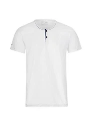 Trigema T-Shirt Knopfleiste wei
