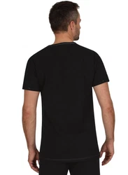 Trigema T-Shirt Knopfleiste schwarz