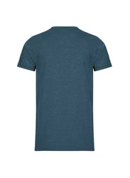 Trigema T-Shirt Slim Fit Dunkelblau/Hellblau/Blau/Grau/Türkis