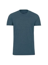 Trigema T-Shirt Slim Fit Dunkelblau/Hellblau/Blau/Grau/Türkis