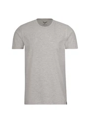 Trigema T-Shirt Slim Fit Grau/Hellgrau