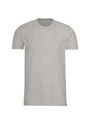 Trigema T-Shirt Slim Fit Grau/Hellgrau