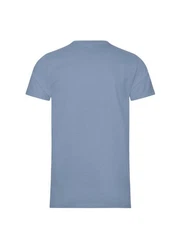 Trigema T-Shirt Slim Fit Blau/Hellblau/Grau