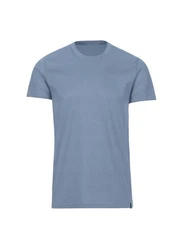 Trigema T-Shirt Slim Fit Blau/Hellblau/Grau