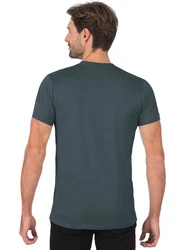 Trigema T-Shirt Slim Fit Dunkelgrau/Dunkelblau/Grau/Hellgrau