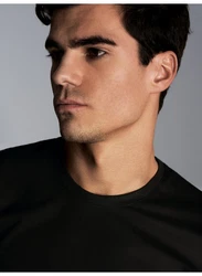 Trigema T-Shirt Slim Fit Schwarz