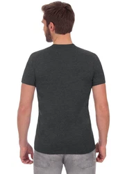 Trigema T-Shirt Slim Fit Dunkelgrau/Grau/Schwarz