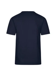 Trigema T-Shirt mit Knopfleiste DELUXE Dunkelblau/Pastell