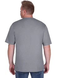 Trigema T-Shirt mit Knopfleiste DELUXE Grau/Hellgrau