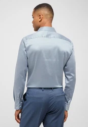 Eterna Langarmhemd SLIM FIT Hellblau/Blau/Grau