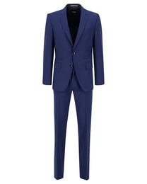 Anzug Herren Anzug HUGE mit Schurwolle Slim Fit