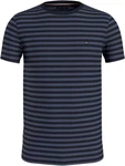 Tommy Hilfiger T-Shirt STRETCH SLIM FIT TEE mit Rundhalsausschnitt Dunkelblau/Hellblau Tommy Hilfiger T-Shirt STRETCH SLIM FIT TEE mit Rundhalsausschnitt Dunkelblau/Hellblau